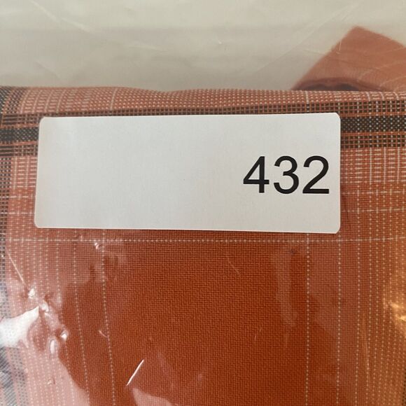 Vintage Caltop Mens Plaid Short Sleeve Orange button up Shirt XL Old School 90s - Picture 11 of 11